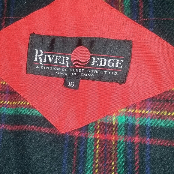 Red Zip Up Jacket with Hidden Hood size 16 - Picture 3 of 3